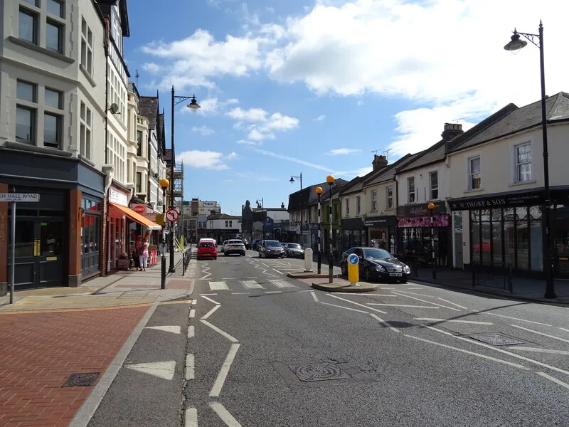 The Broadway in Leigh-on-Sea, looking along from Leigh Hall Road. Ten of September's 33 top ratings went to businesses in Leigh and Eastwood.